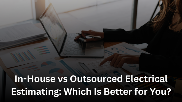Business Professional Analyzing in-house vs Outsourced Electrical Estimating