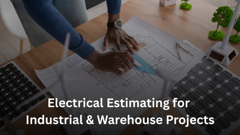 Electrical Estimating for Industrial warehouse construction plans
