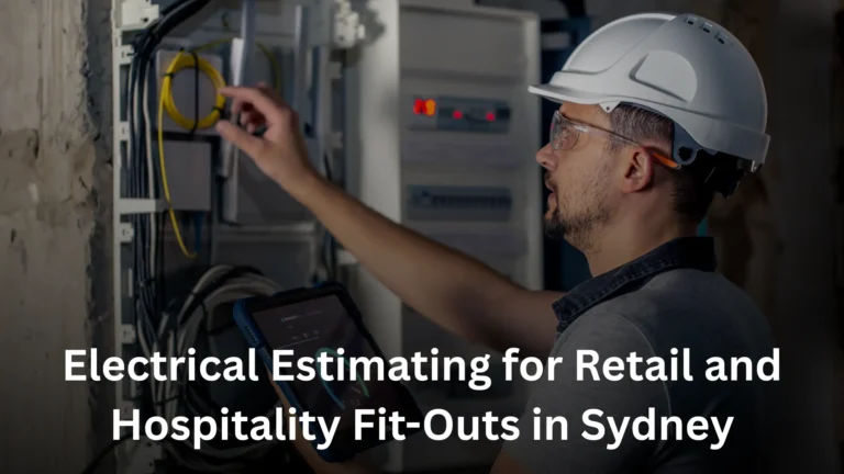 Electrical estimating professional inspecting fit-out systems