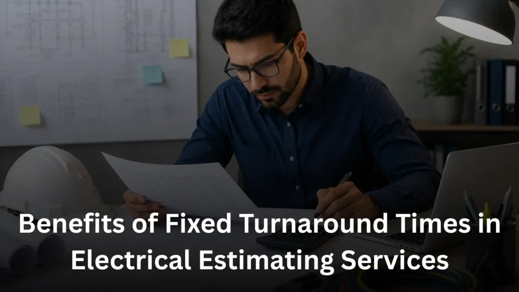Electrical estimator reviewing tender documents