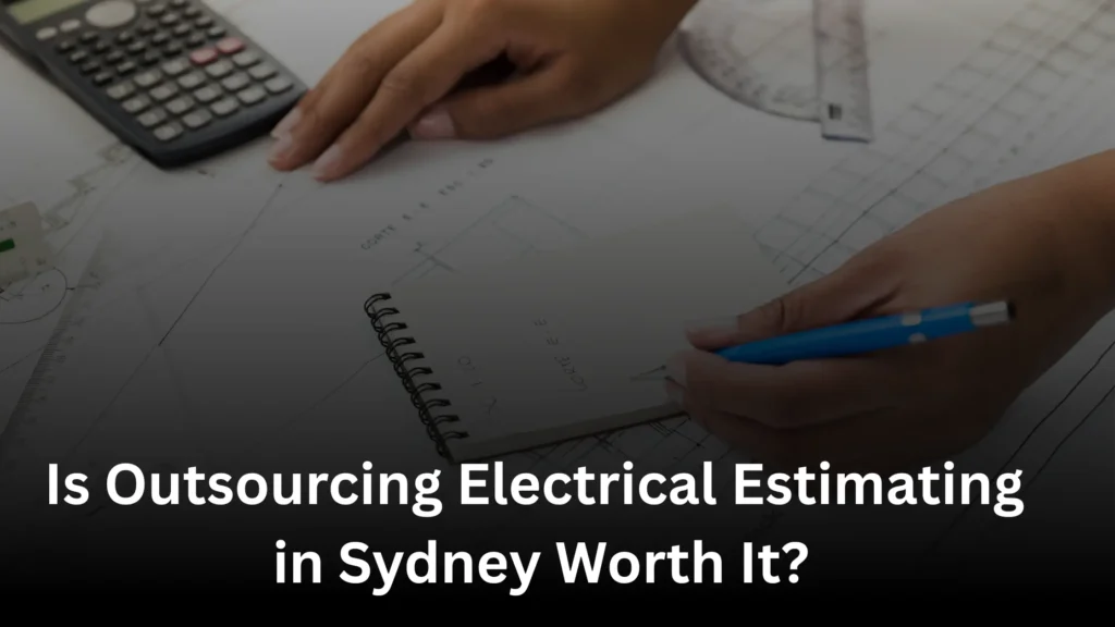 Electrical estimator analyzing construction plans