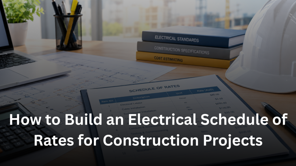 How to Build an Electrical Schedule of Rates for Construction Projects